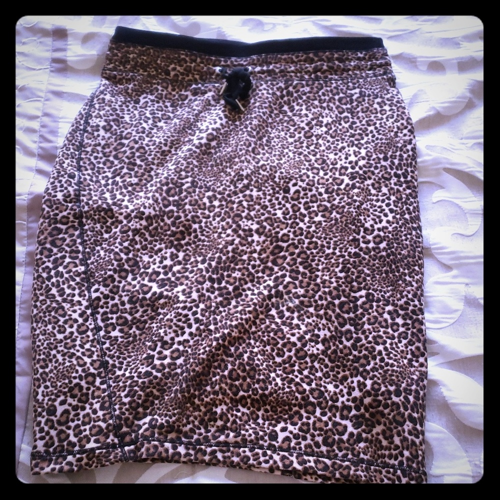 Cheetah print skirt